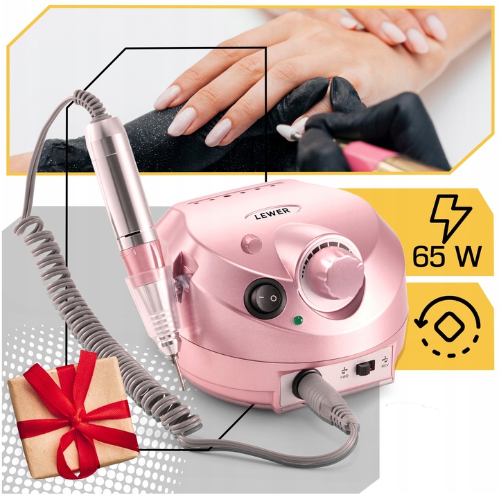 Zestaw do paznokci hybryd LAMPA UV 80W + FREZARKA profesjonalna NA PREZENT Przeznaczenie zestawy do manicure hybrydowego